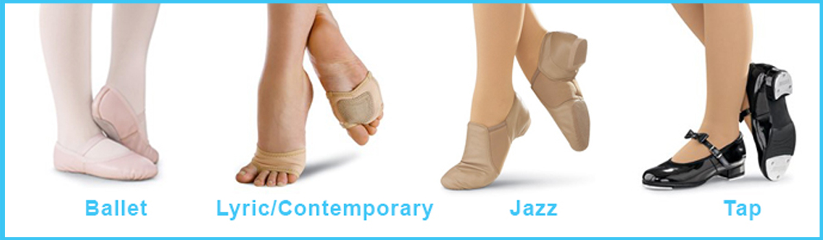 Dance shoes ballet lyrical contemporary jazz and tap
