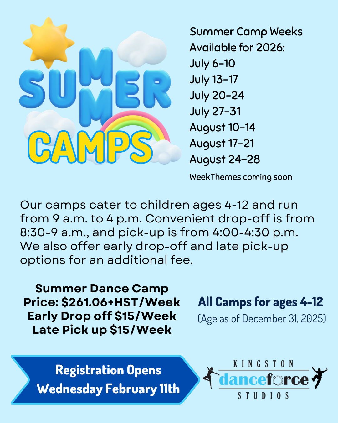 All camps 2026